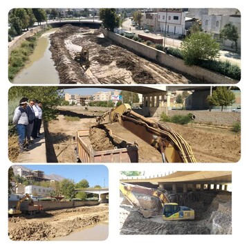 خاکبرداری بیش از ۵هزار مترمکعب پروژه پل شهدای حاج‌عمران