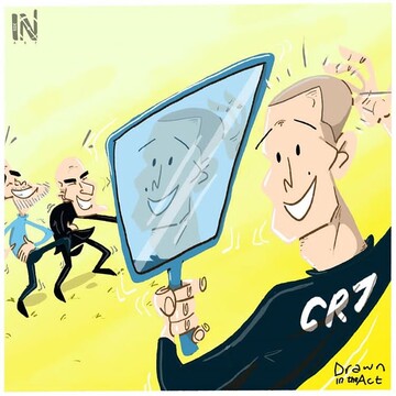 واکنش زیدان و گواردیولا به تیپ جدید رونالدو را ببینید!