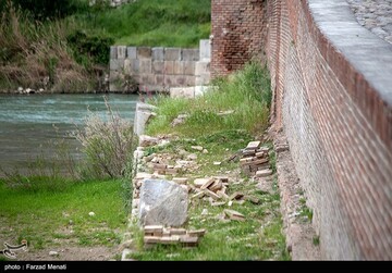 پل کهنه ساسانی در آستانه تخریب