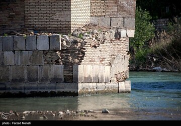 پل کهنه ساسانی در آستانه تخریب