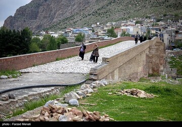 پل کهنه ساسانی در آستانه تخریب