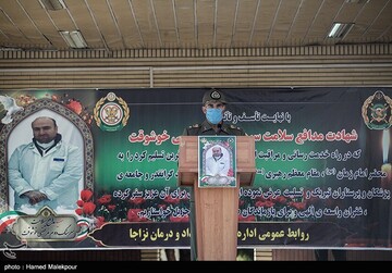 تشییع پیکر شهید مدافع سلامت سرهنگ مرتضی خوشوقت