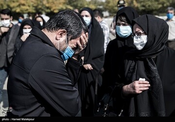 تشییع پیکر شهید مدافع سلامت سرهنگ مرتضی خوشوقت