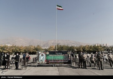 تشییع پیکر شهید مدافع سلامت سرهنگ مرتضی خوشوقت
