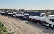 بلاتکلیفی کامیون‌های حامل سوخت در مرز ایران و عراق