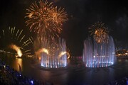 ببینید | افتتاح بزرگ‌ترین فواره دنیا در دبی