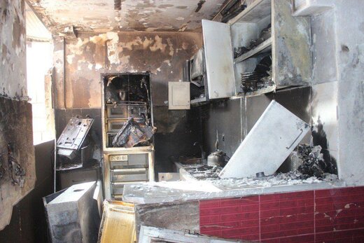 حادثه آتش‌سوزی در یک منزل مسکونی واقع در پاسگاه نعمت آباد، شهرک احمدیه