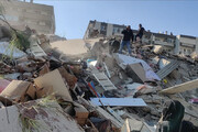 ببینید | فیلمی دیگر از فرو ریختن ساختمان در ازمیر ترکیه
