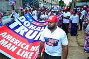 ببینید | راهپیمایی هواداران ترامپ در نیجریه!