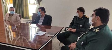 دیدار سرپرست بیمارستان امام خمینی(ره) دهدشت با فرمانده ناحیه مقاومت بسیج کهگیلویه+تصاویر