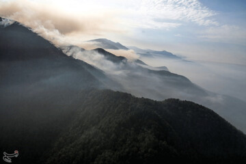 تصاویر | تلاش برای خاموش کردن جنگل‌های گرگان ، در روز پنجم!