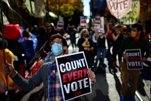 اعتراضات در سراسر آمریكا به دلیل عدم قطعیت پس از انتخابات