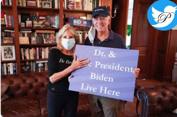 ببینید | عکس معناداری که همسر بایدن در کنار رئیس جمهور جدید آمریکا منتشر کرد