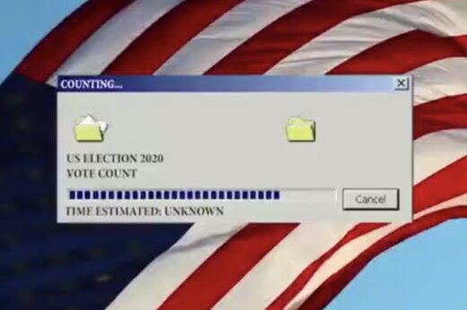 ببینید | کنایه جالب خبرگزاری اسپوتنیک به روند کند شمارش آرای انتخابات آمریکا به سبک ویندوز XP