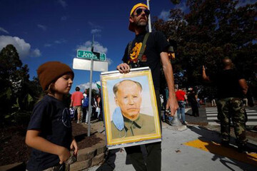 ببینید | پرتره‌ای جنجالی از رهبر انقلاب کمونیستی چین در شکل و شمایل «جو بایدن»