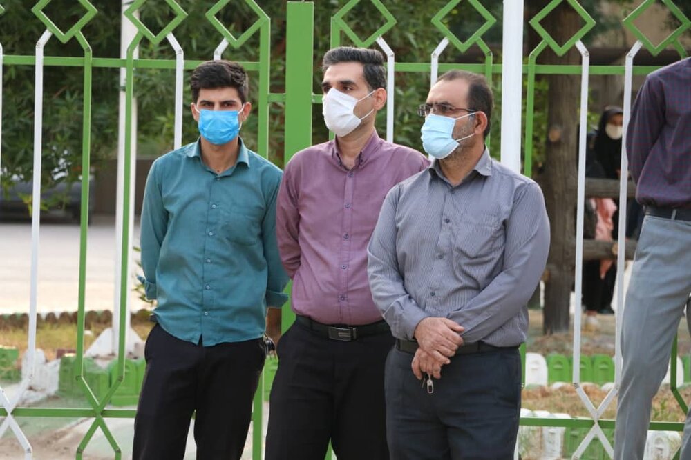 آئین وداع با پیکر مدافع سلامت شوشتر با حضور پرسنل بهداشت و درمان این شهرستان برگزار شد