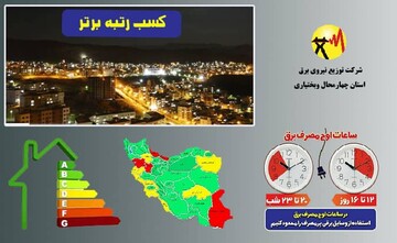 کسب رتبه برتر شرکت توزیع برق چهارمحال وبختیاری در برنامه های پاسخگویی بار در پیک امسال