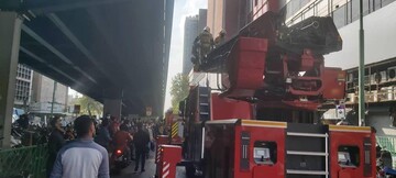 حادثه در یک مرکز تجاری واقع در خیابان جمهوری، تقاطع خیابان حافظ