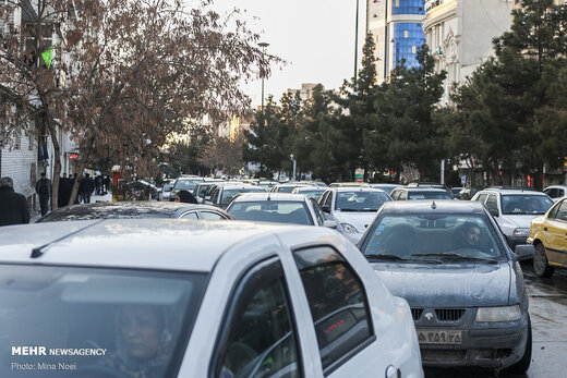 ترافیک سنگین در ۷ گذر اصلی شهر تهران