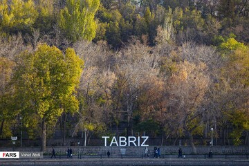 خزان در پارک ائل گلی تبریز