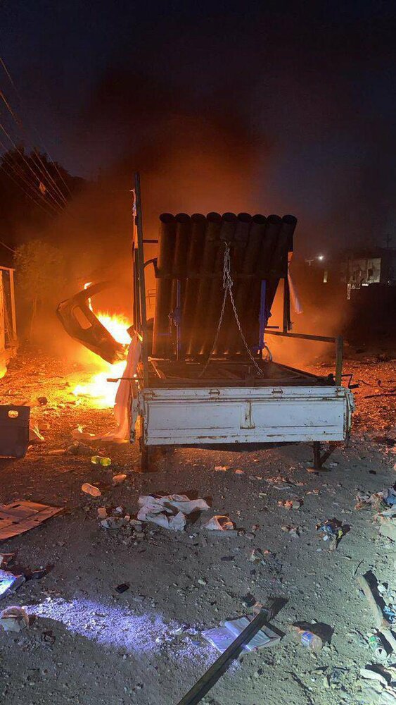 تصاویری از حملات موشکی دیشب به منطقه سبز بغداد و سفارت آمریکا