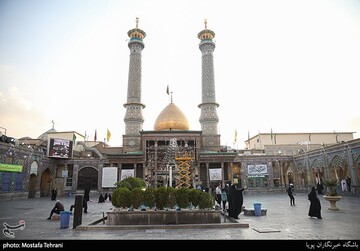 گل آرایی حرم حضرت عبدالعظیم(ع)
