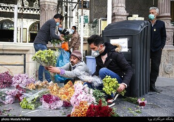 گل آرایی حرم حضرت عبدالعظیم(ع)
