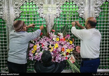 گل آرایی حرم حضرت عبدالعظیم(ع)