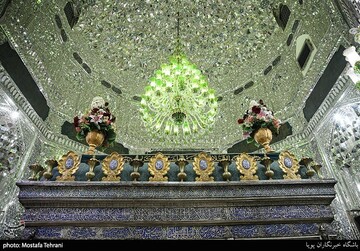 گل آرایی حرم حضرت عبدالعظیم(ع)
