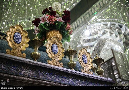 گل آرایی حرم حضرت عبدالعظیم(ع)