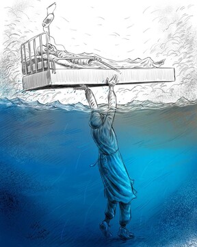 ببینید پرستارها چطور دارن غرق می‌شن!