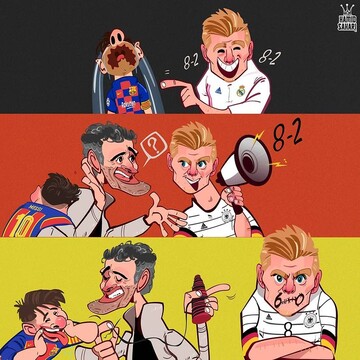 ببینید: انریکه دهن تونی کروس رو دوخت!