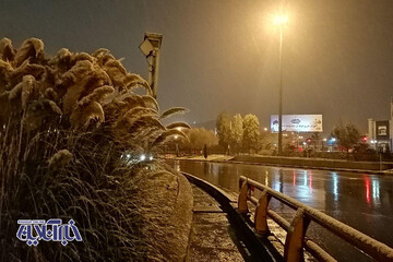 بارش برف در مشهد