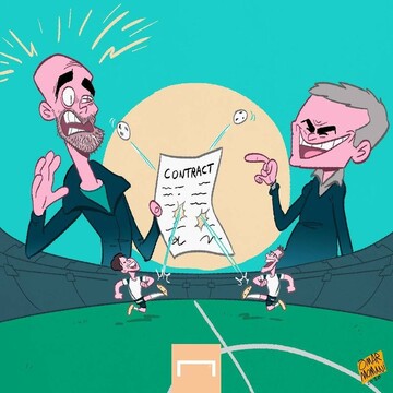 اینم امضای آقای خاص پای قرارداد گواردیولا!