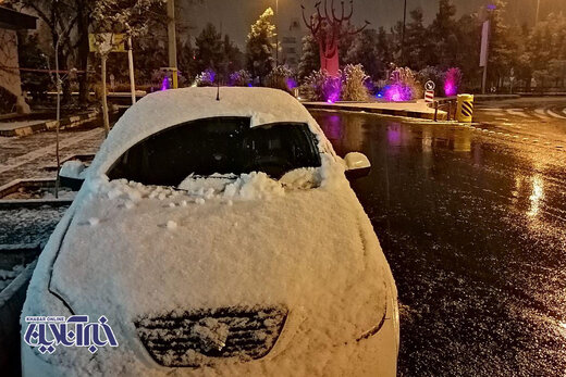 بارش برف در مشهد