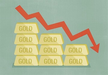 طلا به پایین‌ترین قیمت در شش هفته اخیر رسید. 
