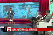 بببینید | بغض ناگهانی مجری تلویزیون از خبر فوت مارادونا