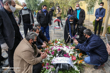 مراسم خاکسپاری مرحوم چنگیز جلیلوند