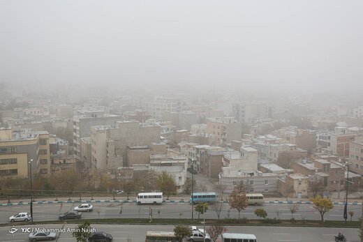 همدان در مه