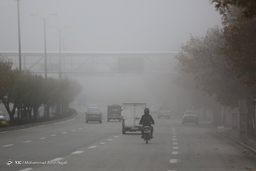 همدان در مه