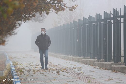 همدان در مه