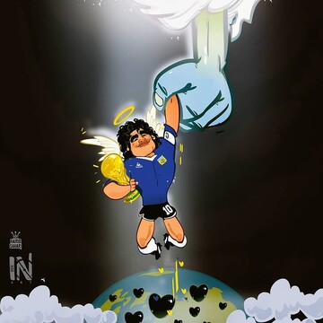 ببینید: خدا دست مارادونا را گرفت!