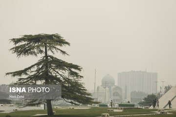 تهران در مه