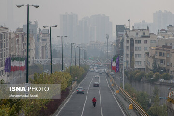 تهران در مه