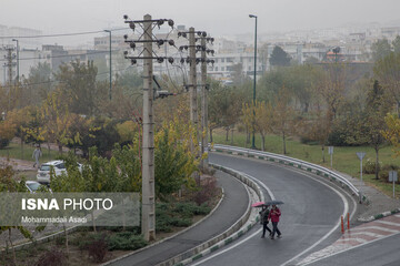 تهران در مه