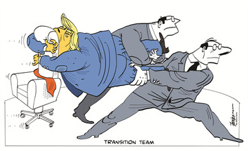 ببینید: آغاز جابجایی ترامپ در کاخ سفید! 