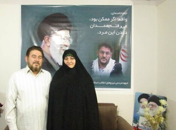 از همسر سردار شهید میرزا محمد سلگی تجلیل کردند