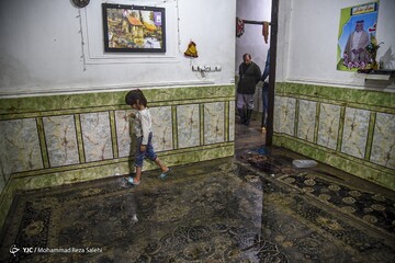 بارش باران و آبگرفتگی معابر و منازل - اهواز