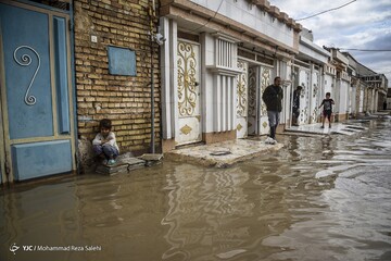 بارش باران و آبگرفتگی معابر و منازل - اهواز