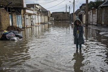 بارش باران و آبگرفتگی معابر و منازل - اهواز